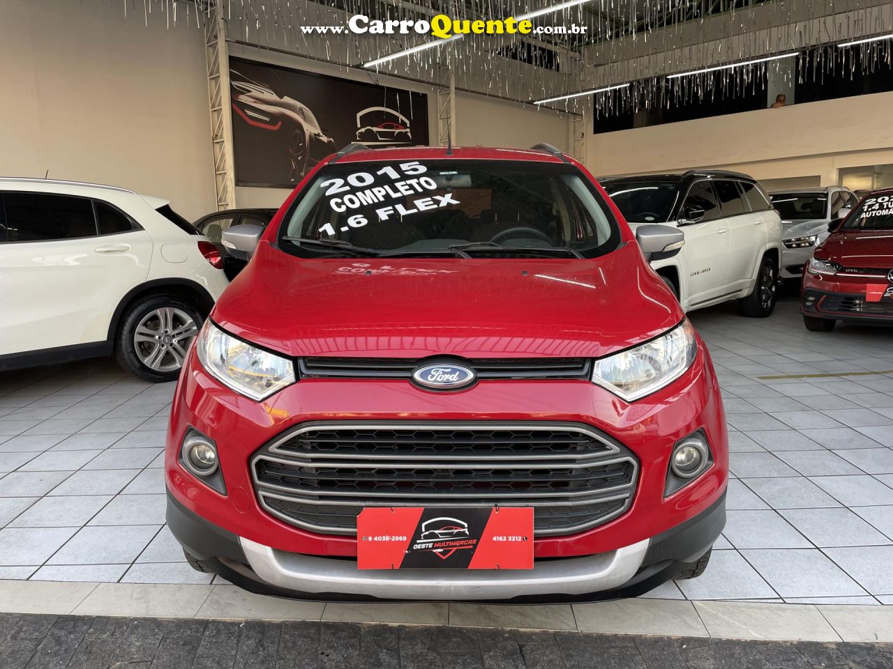 FORD   ECOSPORT FREESTYLE 1.6 16V FLEX 5P   VERMELHO 2015 1.6 FLEX - Loja