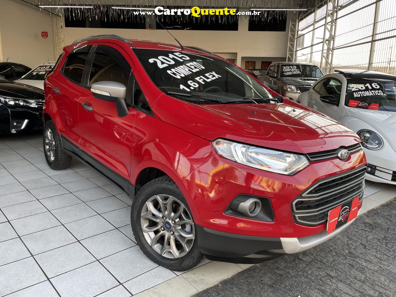 FORD   ECOSPORT FREESTYLE 1.6 16V FLEX 5P   VERMELHO 2015 1.6 FLEX - Loja