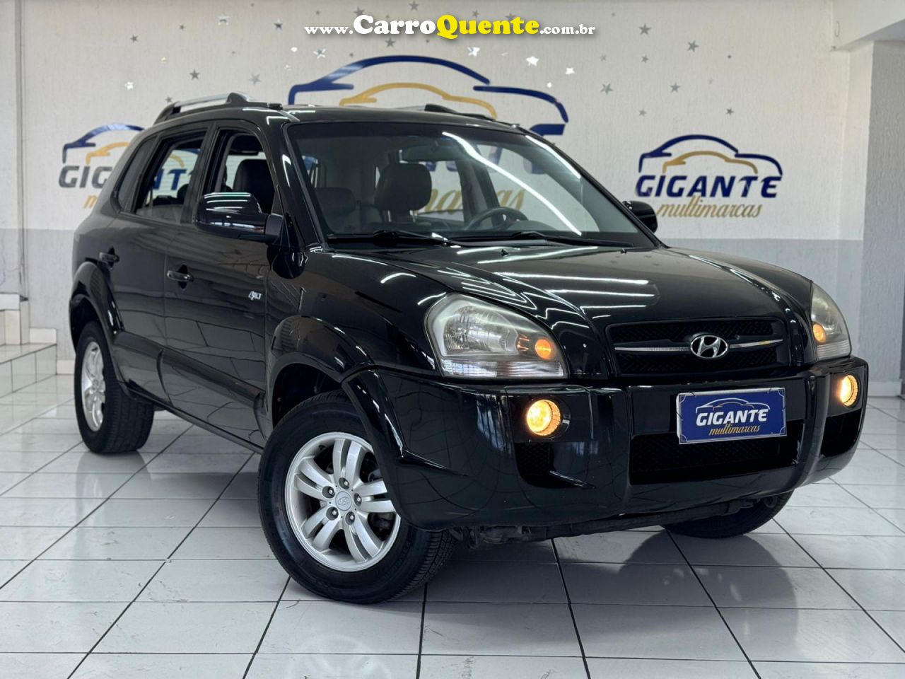 HYUNDAI   TUCSON 2.7 MPFI 24V 175CV AUT.   PRETO 2008 2.7 GASOLINA - Loja