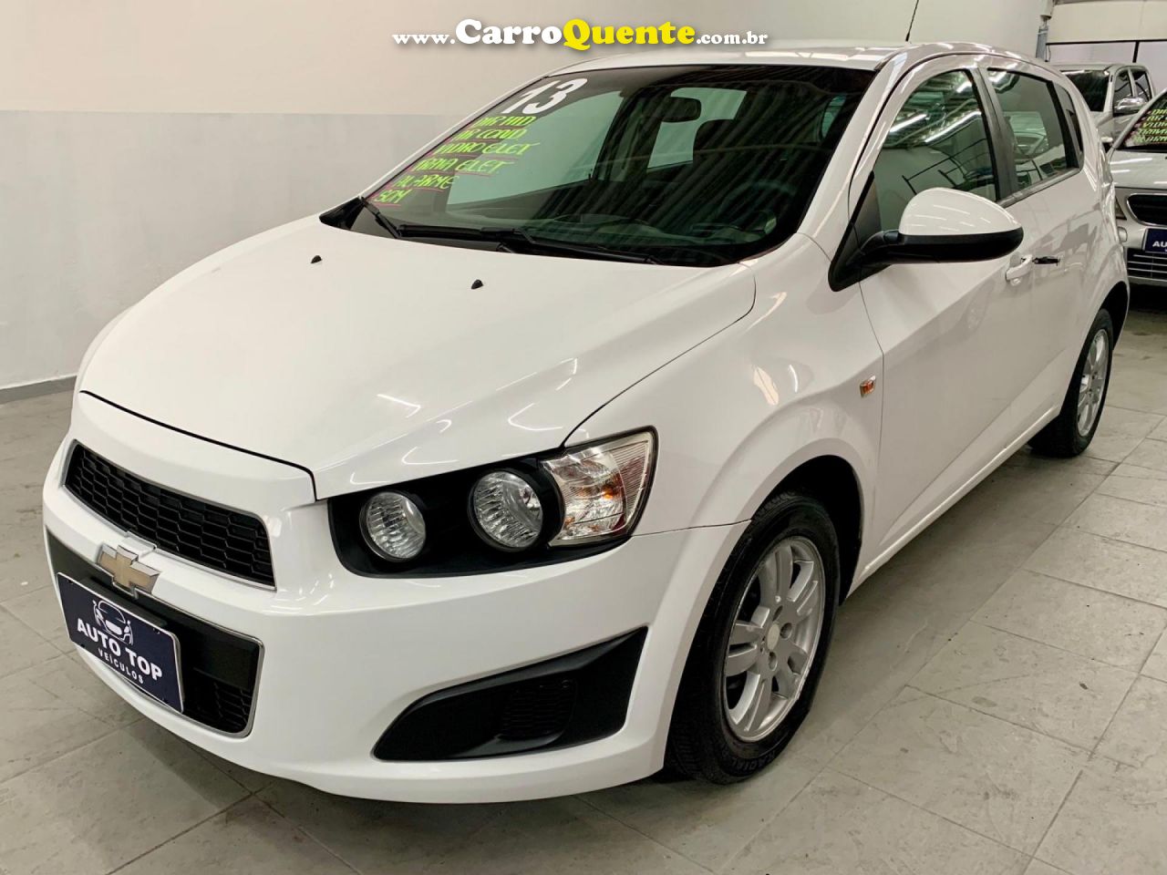 CHEVROLET   SONIC HB LT 1.6 16V FLEXPOWER 5P AUT.   BRANCO 2013 1.6 FLEX - Loja