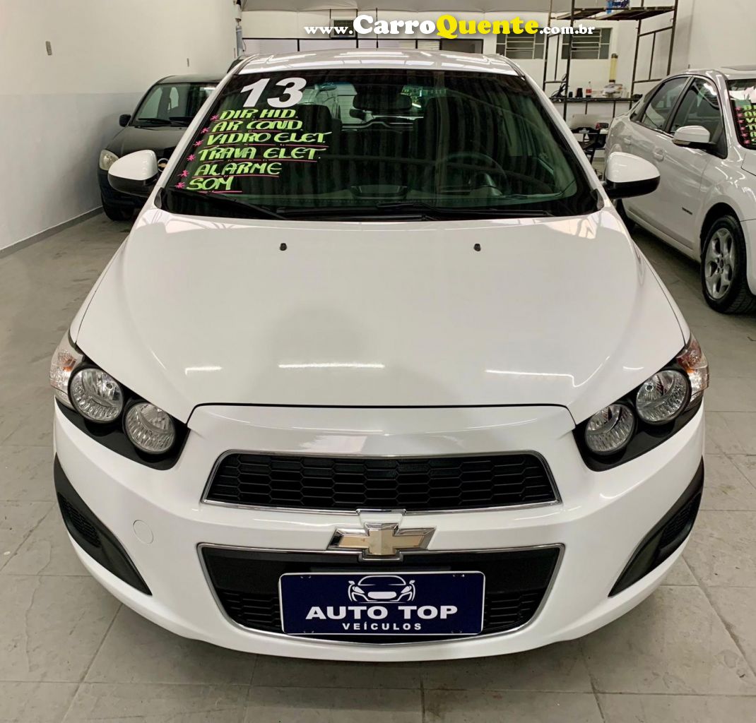 CHEVROLET   SONIC HB LT 1.6 16V FLEXPOWER 5P AUT.   BRANCO 2013 1.6 FLEX - Loja