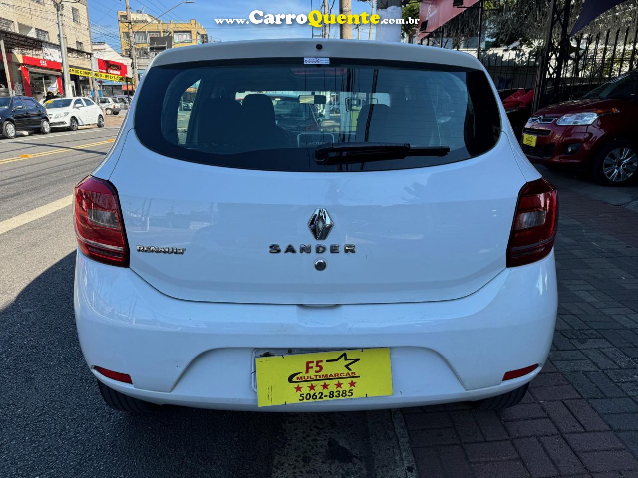 RENAULT   SANDERO AUTHENTIQUE FLEX 1.0 12V 5P   BRANCO 2019 1.0 FLEX - Loja