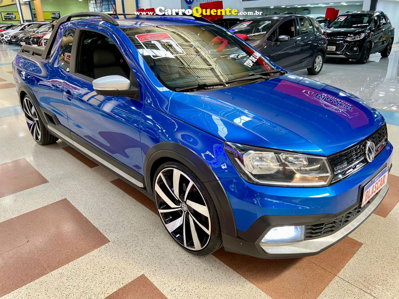 VOLKSWAGEN   SAVEIRO CROSS 1.6 T. FLEX 16V CE   AZUL 2017 1.6 FLEX - Loja