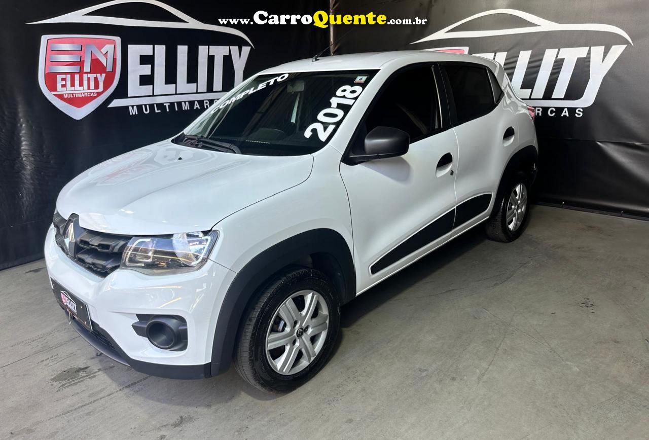 RENAULT   KWID ZEN 1.0 FLEX 12V 5P MEC.   BRANCO 2017 1.0 FLEX - Loja