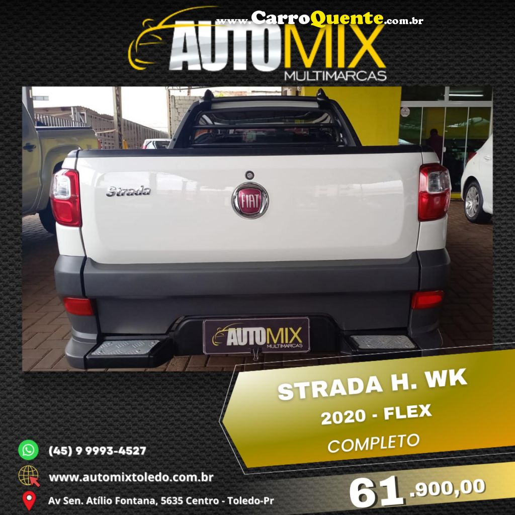 FIAT   STRADA WORKING HARD 1.4 FIRE FLEX 8V CS   BRANCO 2020 1.4 FLEX - Loja