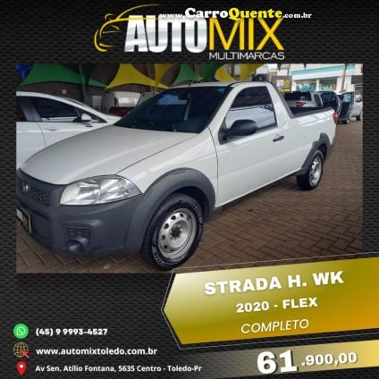 FIAT   STRADA WORKING HARD 1.4 FIRE FLEX 8V CS   BRANCO 2020 1.4 FLEX