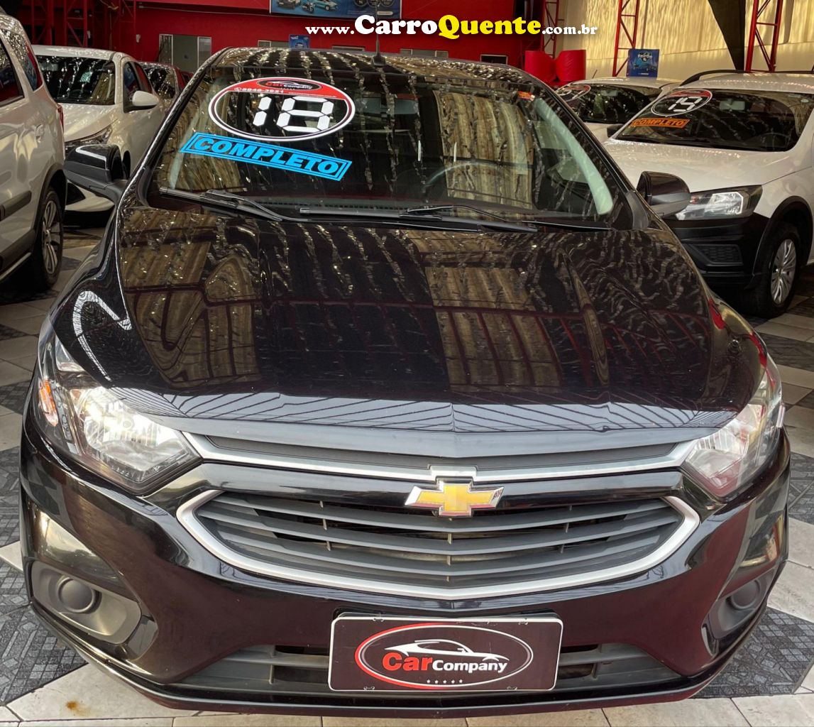 CHEVROLET   ONIX HATCH LT 1.0 8V FLEXPOWER 5P MEC.   PRETO 2018 1.0 FLEX - Loja