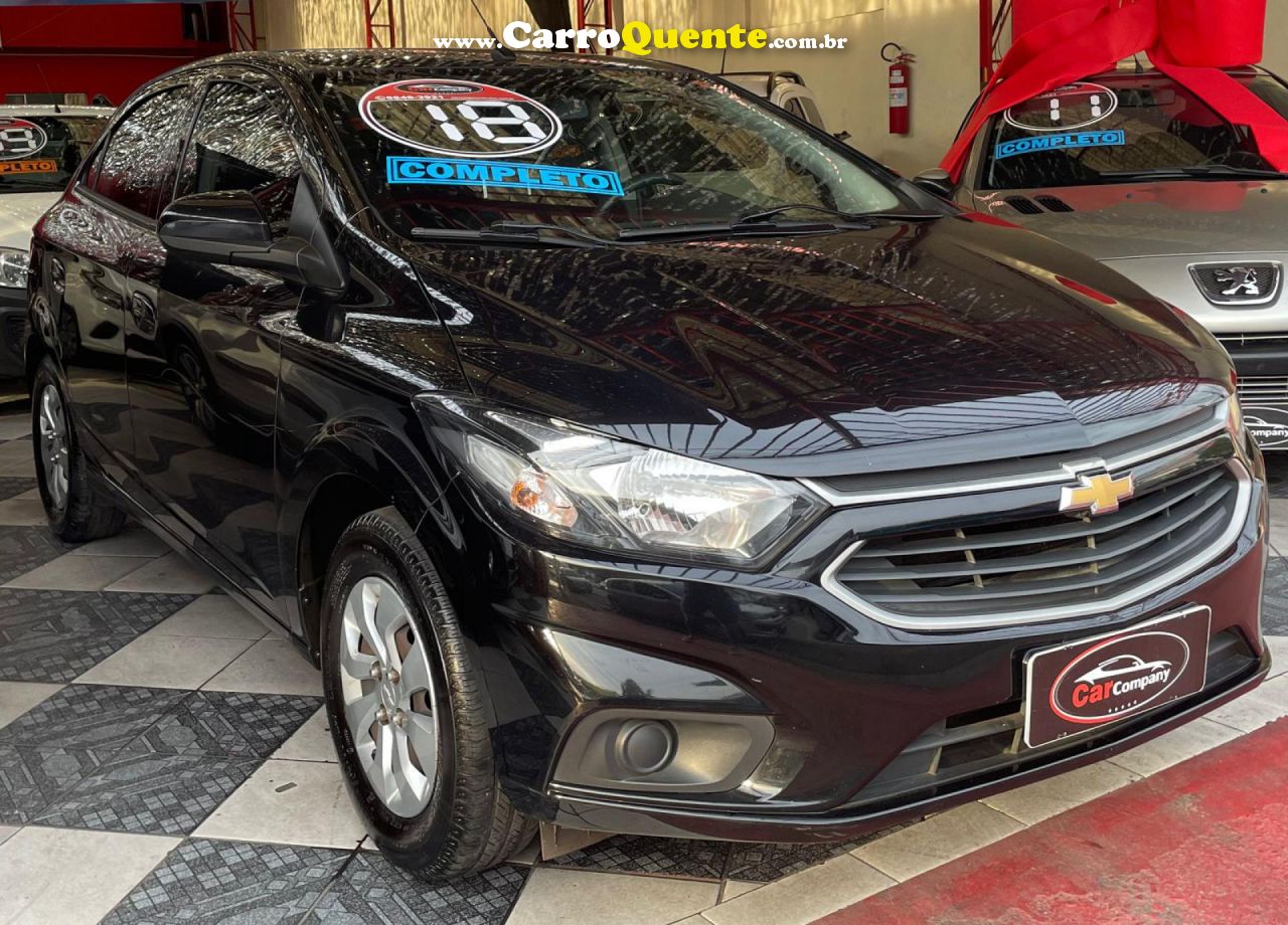 CHEVROLET   ONIX HATCH LT 1.0 8V FLEXPOWER 5P MEC.   PRETO 2018 1.0 FLEX - Loja