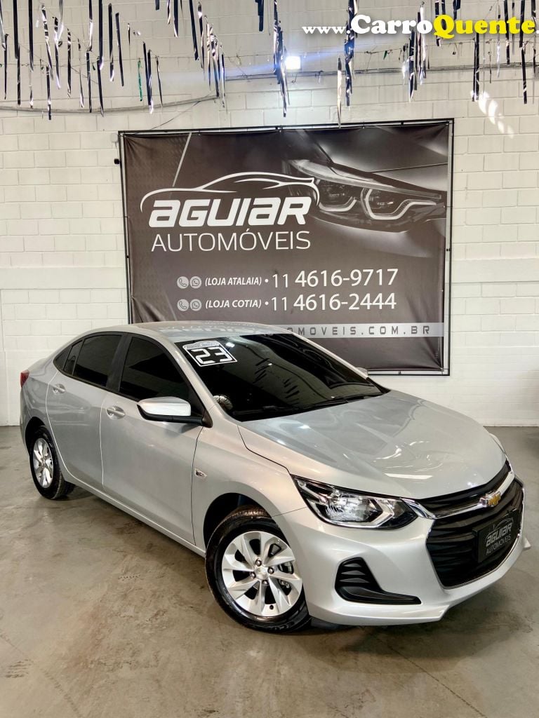 CHEVROLET   ONIX SEDAN PLUS LT 1.0 12V TB FLEX AUT.   PRATA 2023 1.0 GASOLINA E ÁLCOOL - Loja