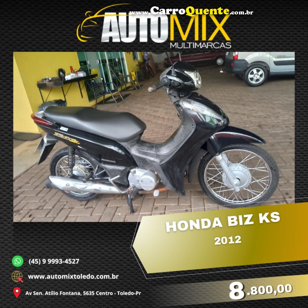 HONDA   BIZ 125 ES ES F.INJ.ES MIX F.INJECTION   PRETO 2012 125 GASOLINA - Loja