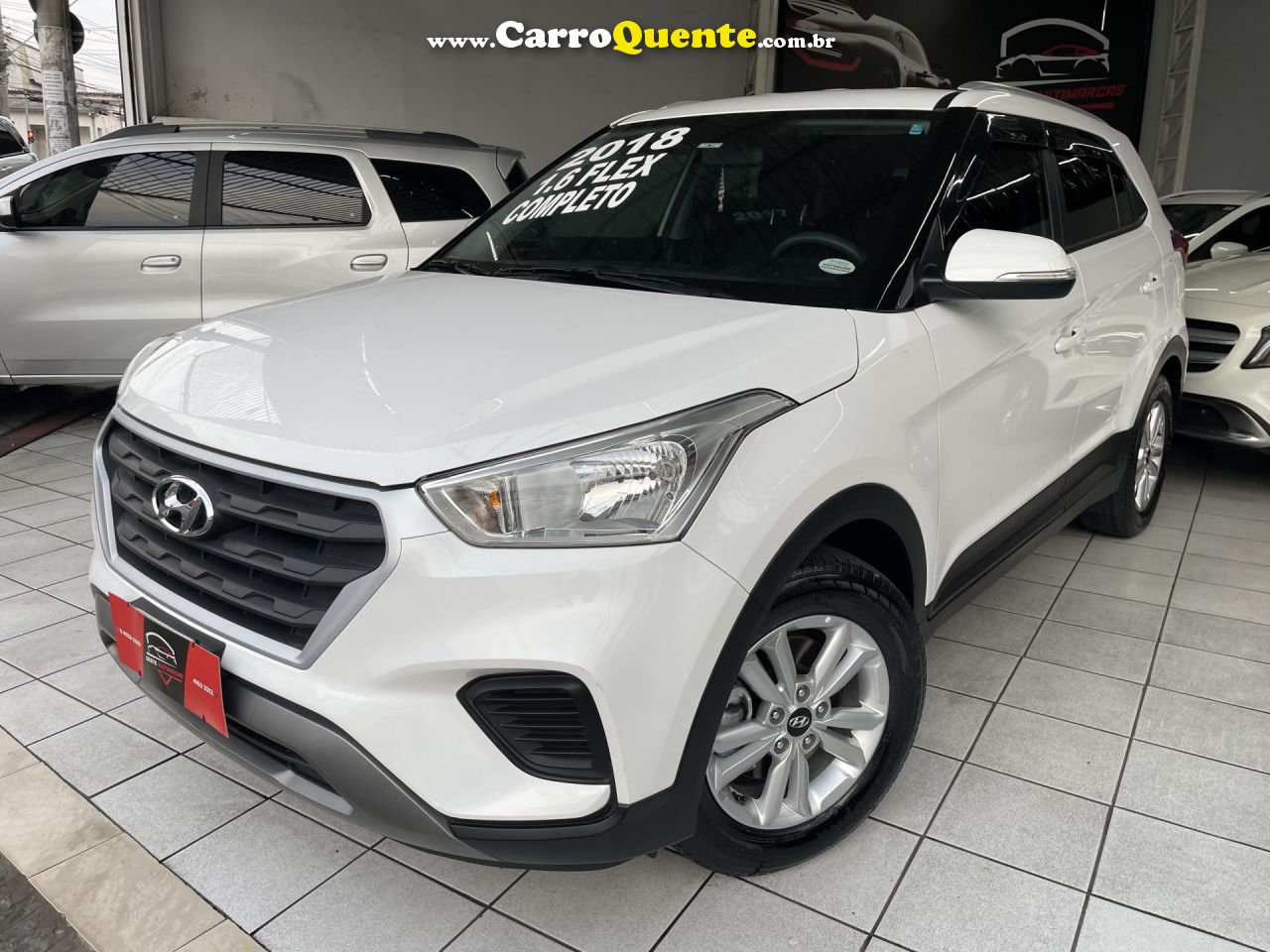 HYUNDAI   CRETA ATTITUDE 1.6 16V FLEX MEC.   BRANCO 2018 1.6 FLEX - Loja