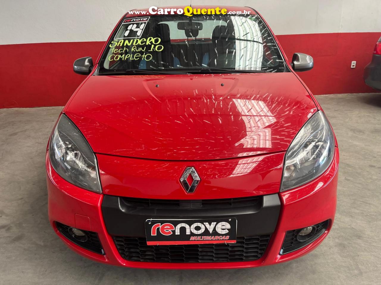 RENAULT   SANDERO EXPRESSION HI-FLEX 1.0 16V 5P   VERMELHO 2014 1.0 FLEX - Loja