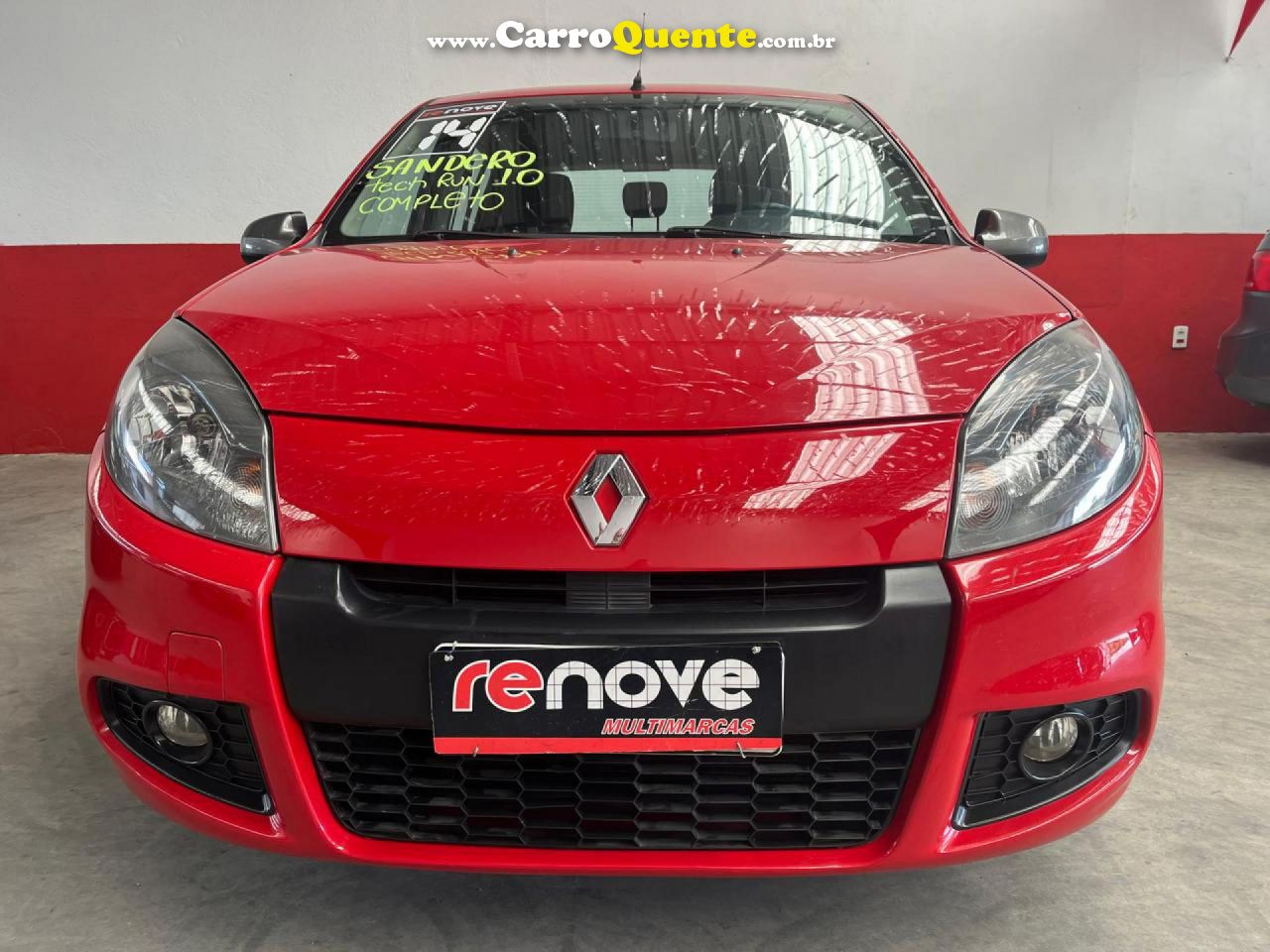 RENAULT   SANDERO EXPRESSION HI-FLEX 1.0 16V 5P   VERMELHO 2014 1.0 FLEX - Loja