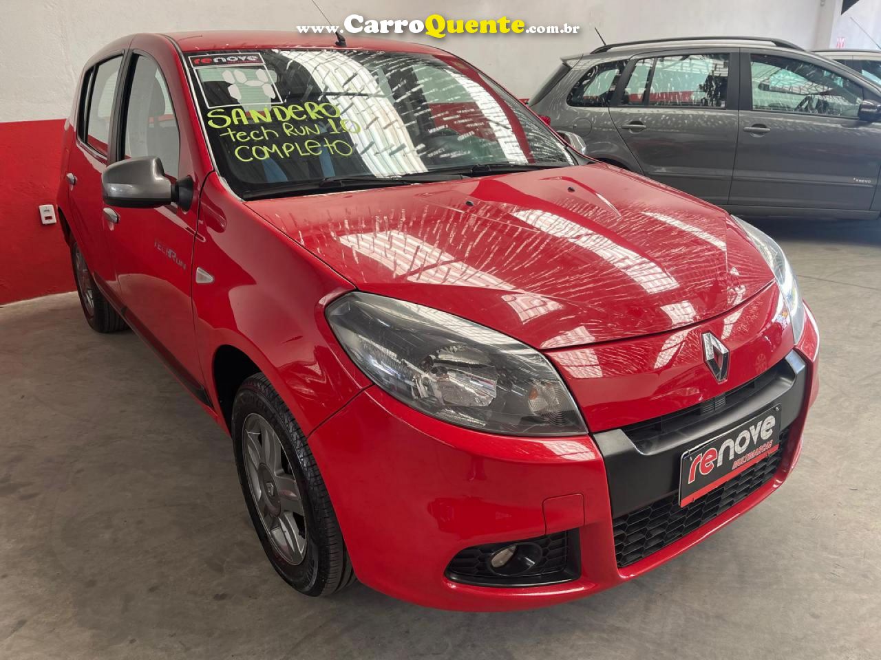 RENAULT   SANDERO EXPRESSION HI-FLEX 1.0 16V 5P   VERMELHO 2014 1.0 FLEX - Loja