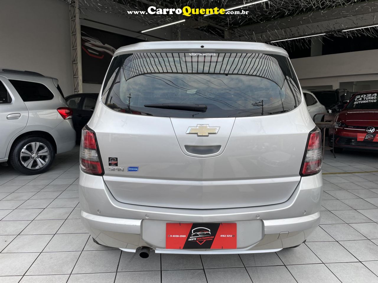 CHEVROLET   SPIN ADVANTAGE 1.8 8V ECONO.FLEX 5P AUT.   PRATA 2018 1.8 FLEX - Loja