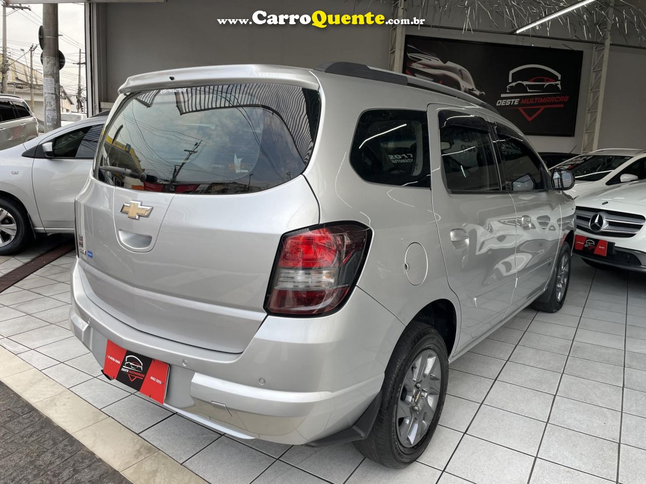 CHEVROLET   SPIN ADVANTAGE 1.8 8V ECONO.FLEX 5P AUT.   PRATA 2018 1.8 FLEX - Loja