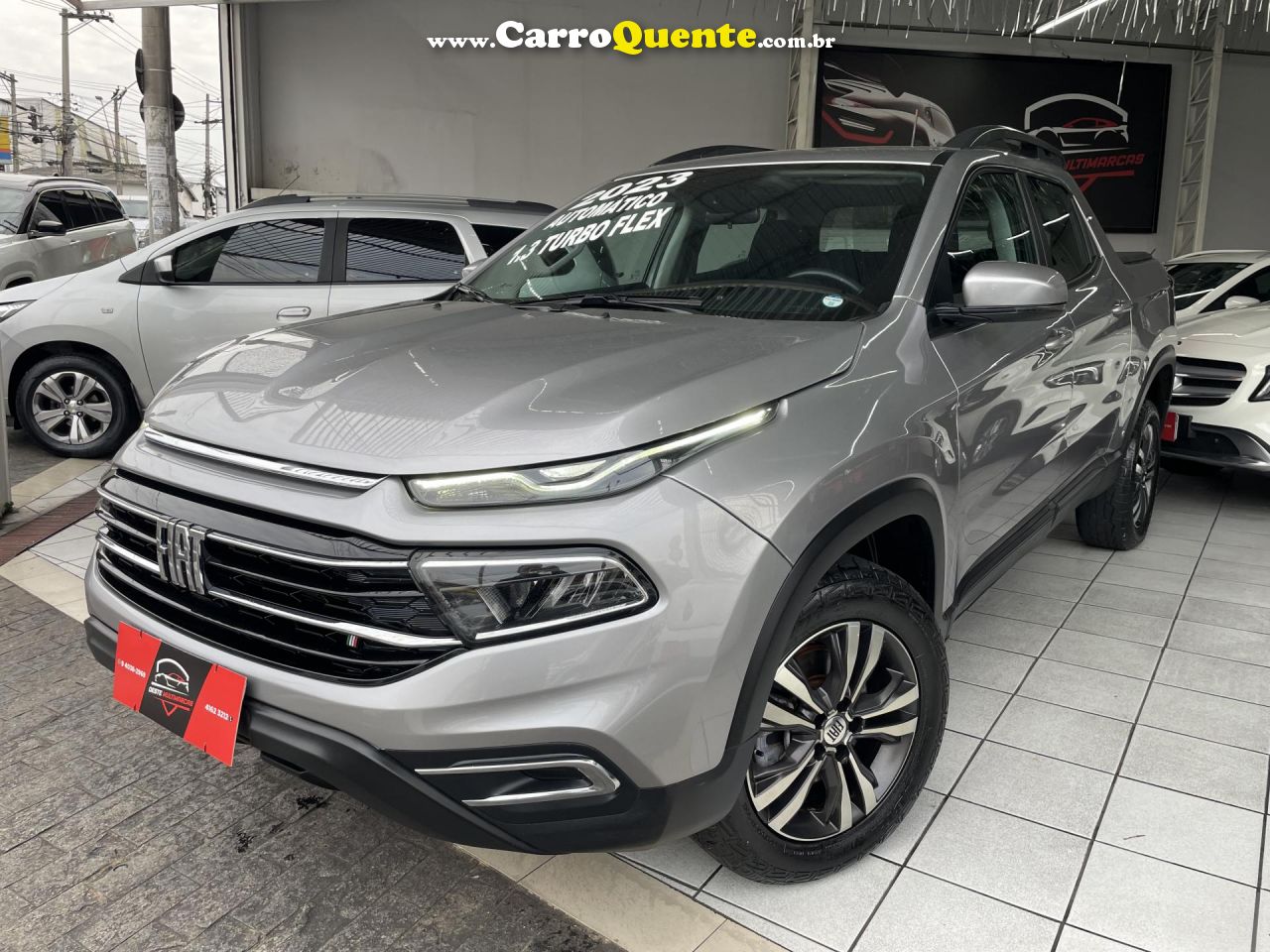 FIAT   TORO FREEDOM 1.3 T270 4X2 FLEX AUT.   PRATA 2023 1.3 FLEX - Loja