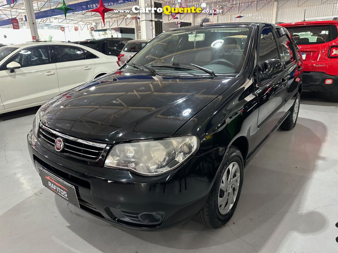 FIAT   PALIO 1.0 CEL. ECON.ITALIA F.FLEX 8V 4P   PRETO 2013 1.0 GASOLINA - Loja