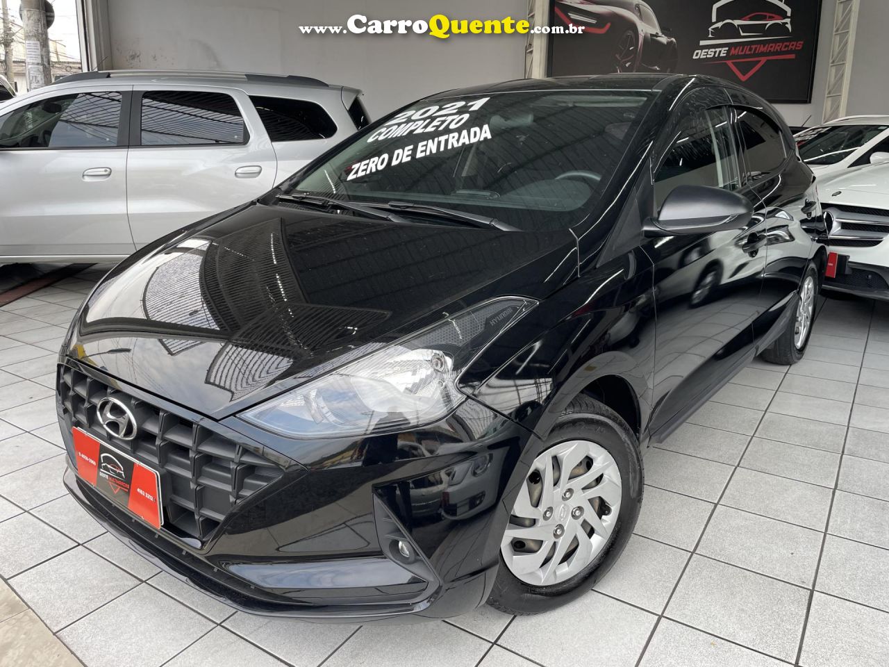 HYUNDAI   HB20 SENSE 1.0 FLEX 12V MEC.   PRETO 2021 1.0 FLEX - Loja