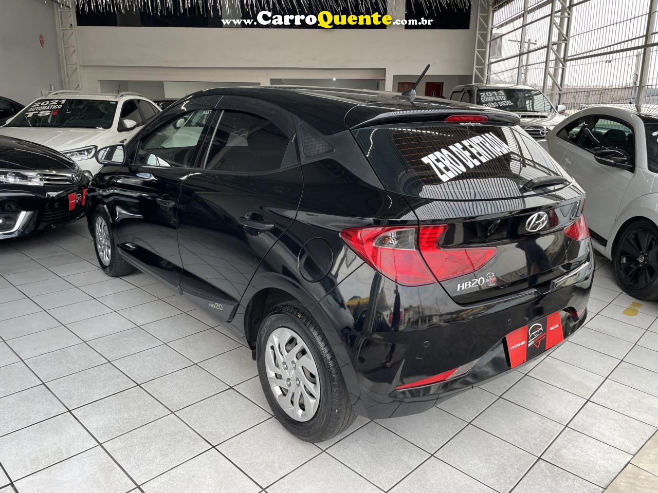 HYUNDAI   HB20 SENSE 1.0 FLEX 12V MEC.   PRETO 2021 1.0 FLEX - Loja