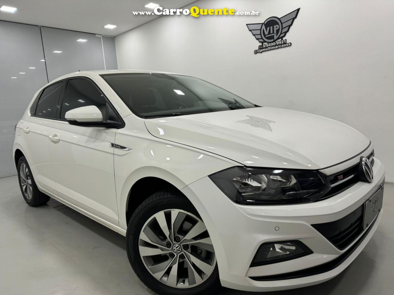 VOLKSWAGEN   POLO 1.6 MSI TOTAL FLEX 16V 5P AUT.   BRANCO 2019 1.6 FLEX - Loja