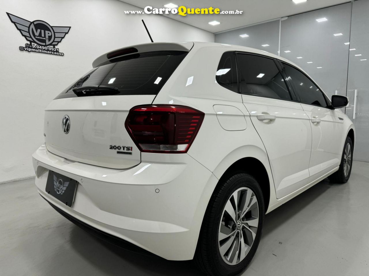 VOLKSWAGEN   POLO 1.6 MSI TOTAL FLEX 16V 5P AUT.   BRANCO 2019 1.6 FLEX - Loja