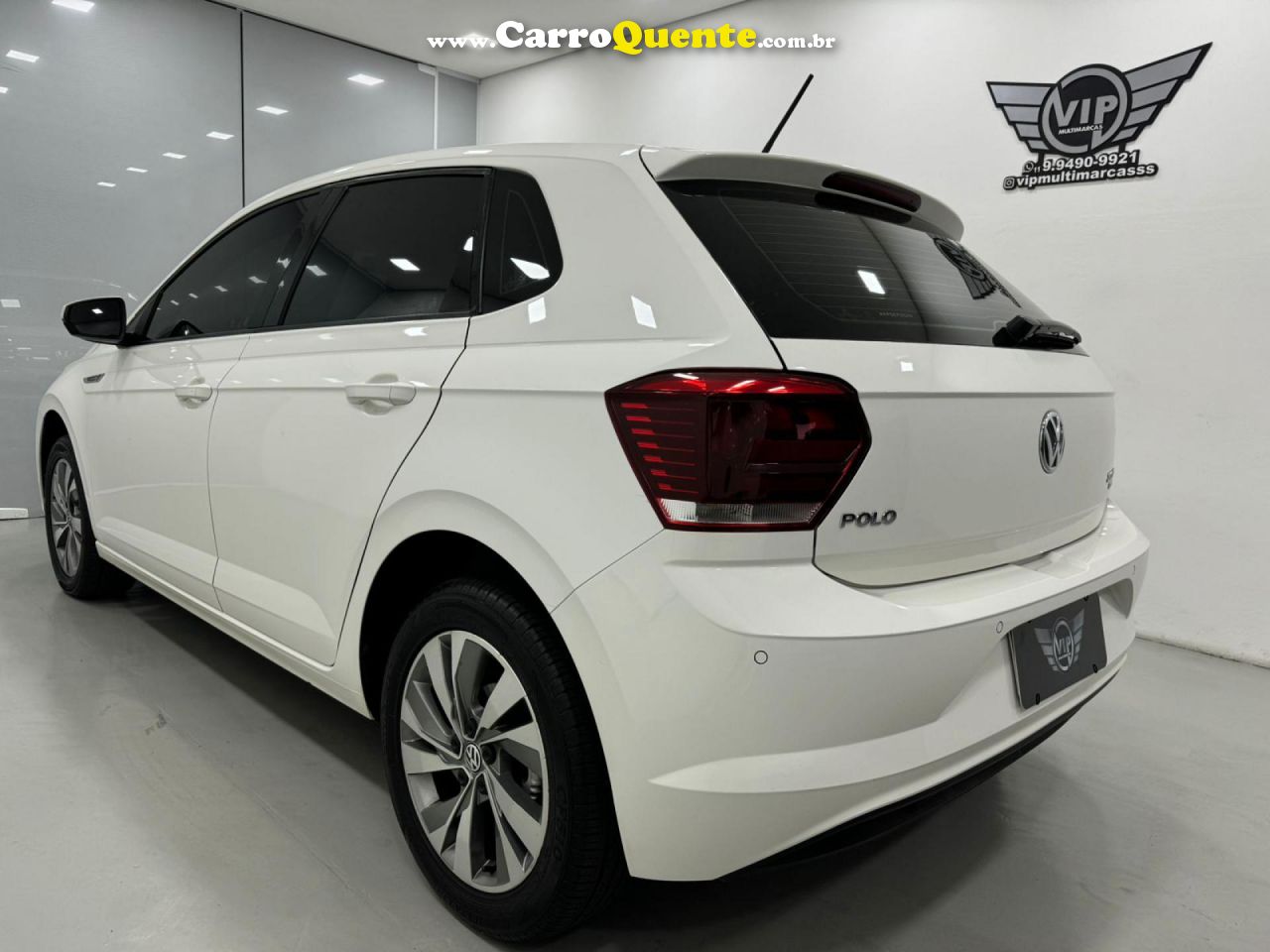 VOLKSWAGEN   POLO 1.6 MSI TOTAL FLEX 16V 5P AUT.   BRANCO 2019 1.6 FLEX - Loja