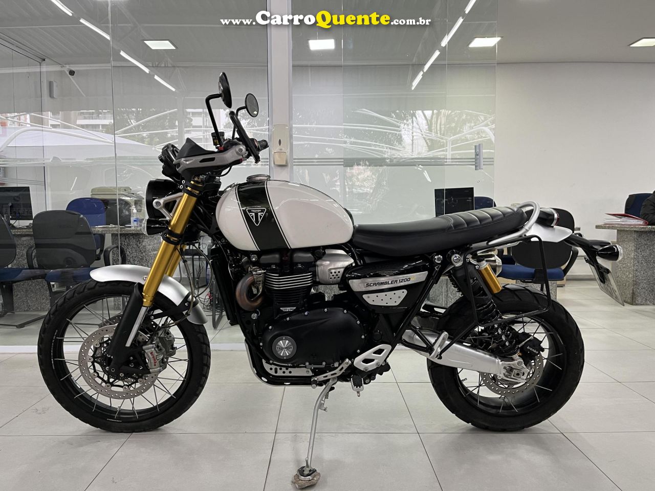 TRIUMPH   SCRAMBLER 1200 XE   BRANCO 2020 1200CC GASOLINA - Loja