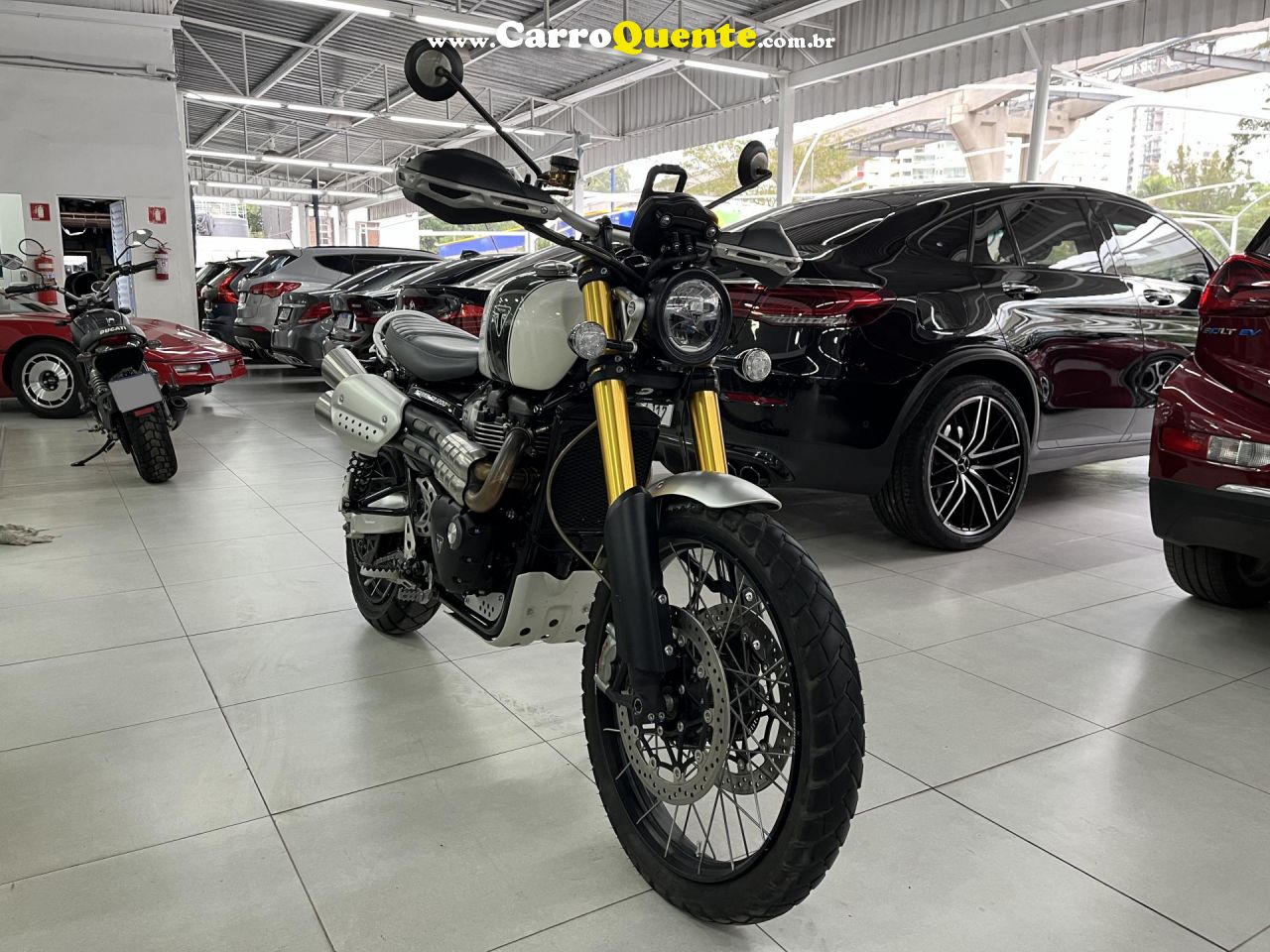 TRIUMPH   SCRAMBLER 1200 XE   BRANCO 2020 1200CC GASOLINA - Loja