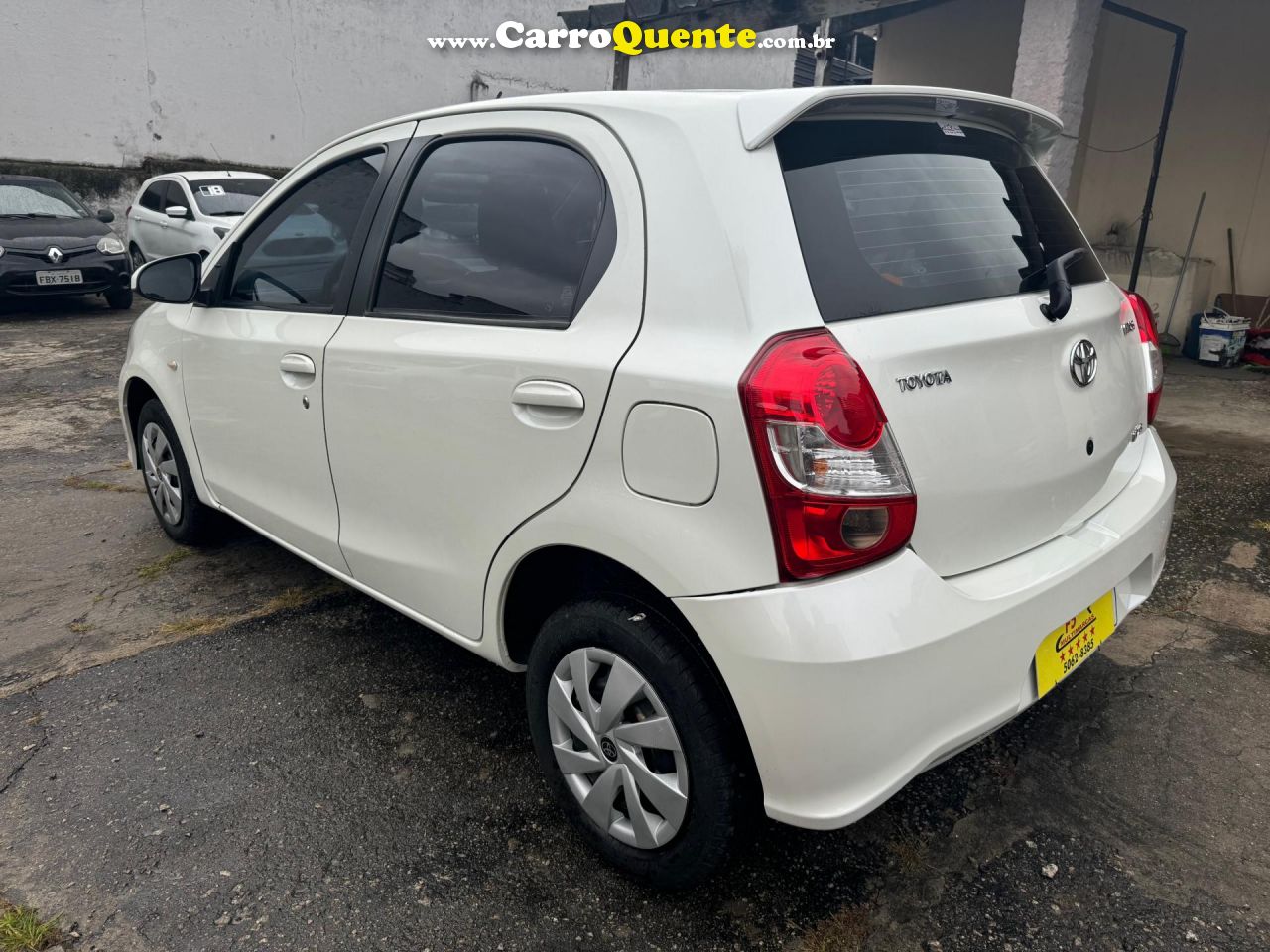 TOYOTA   ETIOS XS 1.5 FLEX 16V 5P AUT.   BRANCO 2018 1.5 FLEX - Loja