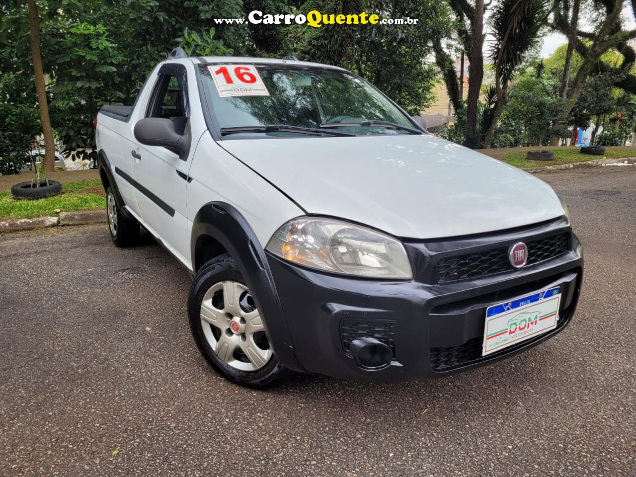 FIAT   STRADA WORKING 1.4 MPI FIRE FLEX 8V CS   BRANCO 2016 1.4 FLEX E GÁS NATURAL - Loja