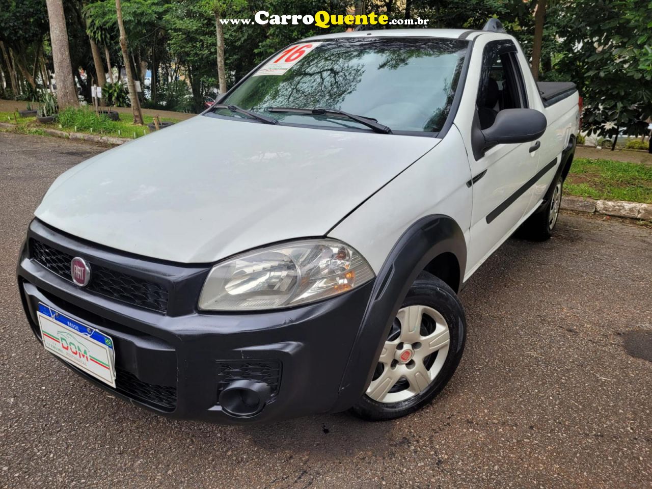 FIAT   STRADA WORKING 1.4 MPI FIRE FLEX 8V CS   BRANCO 2016 1.4 FLEX E GÁS NATURAL - Loja