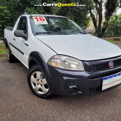 FIAT   STRADA WORKING 1.4 MPI FIRE FLEX 8V CS   BRANCO 2016 1.4 FLEX E GÁS NATURAL