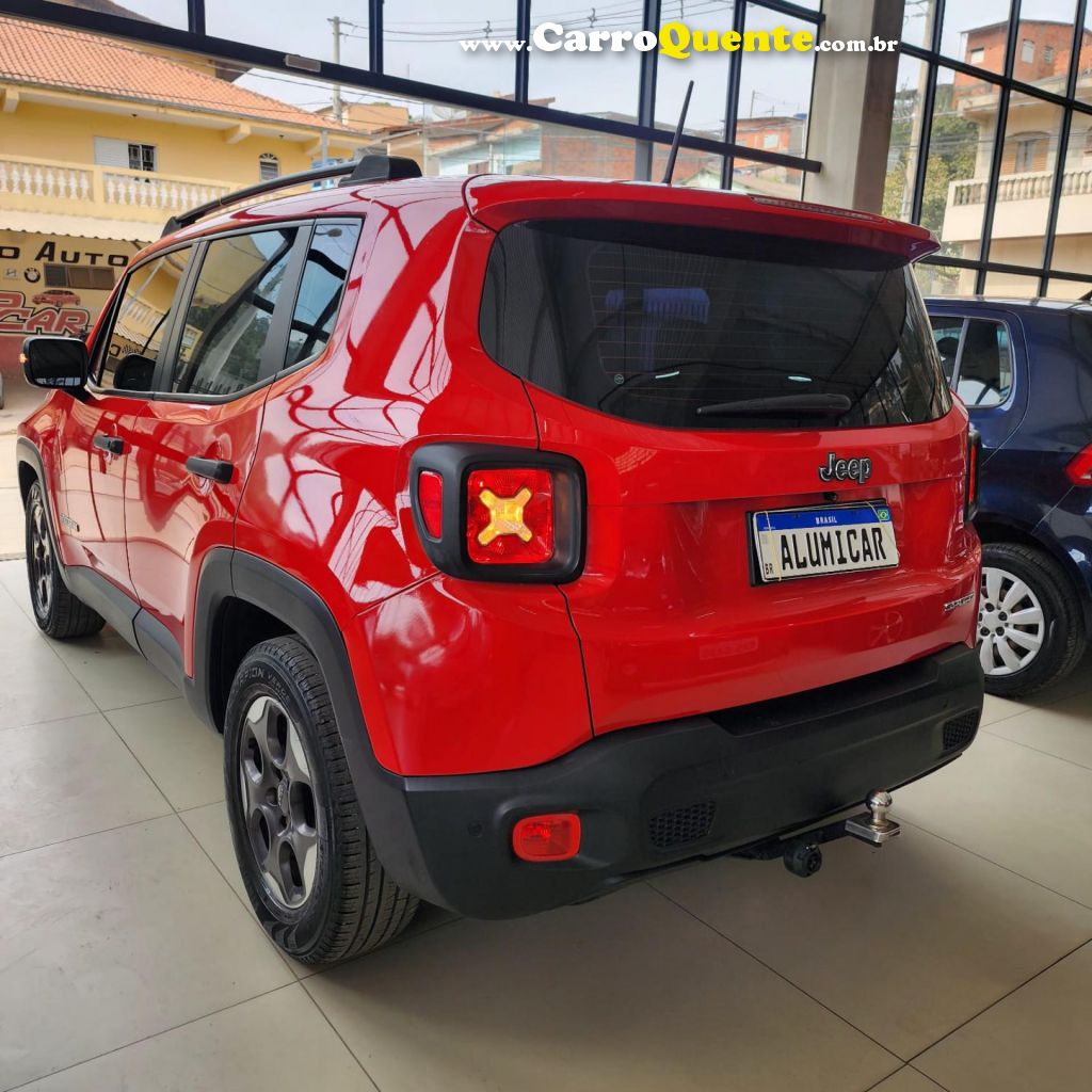 JEEP   RENEGADE SPORT 1.8 4X2 FLEX 16V AUT.   VERMELHO 2016 1.8 FLEX - Loja