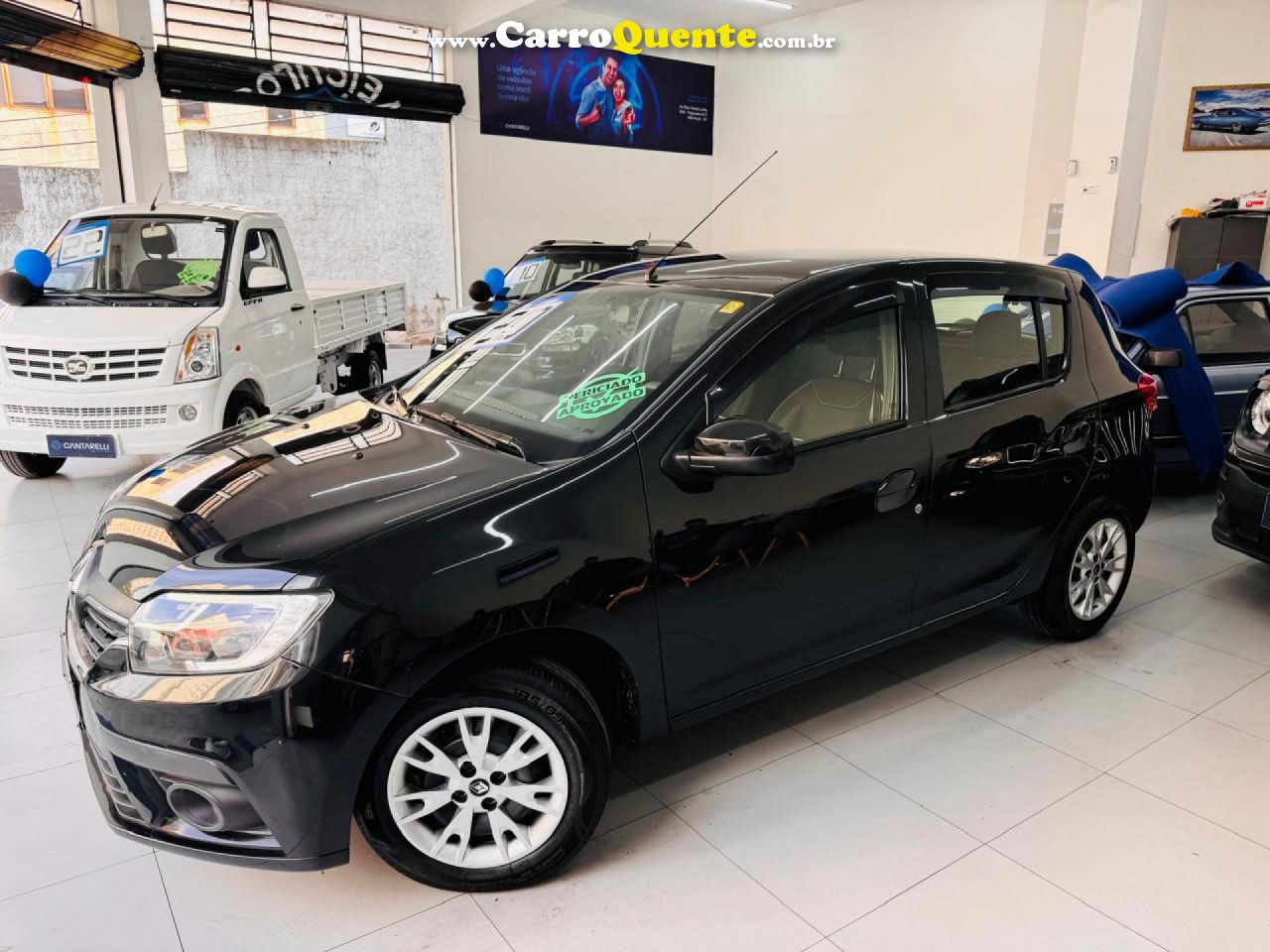 RENAULT   SANDERO ZEN FLEX 1.0 12V 5P MEC.   PRETO 2019 1.0 FLEX - Loja