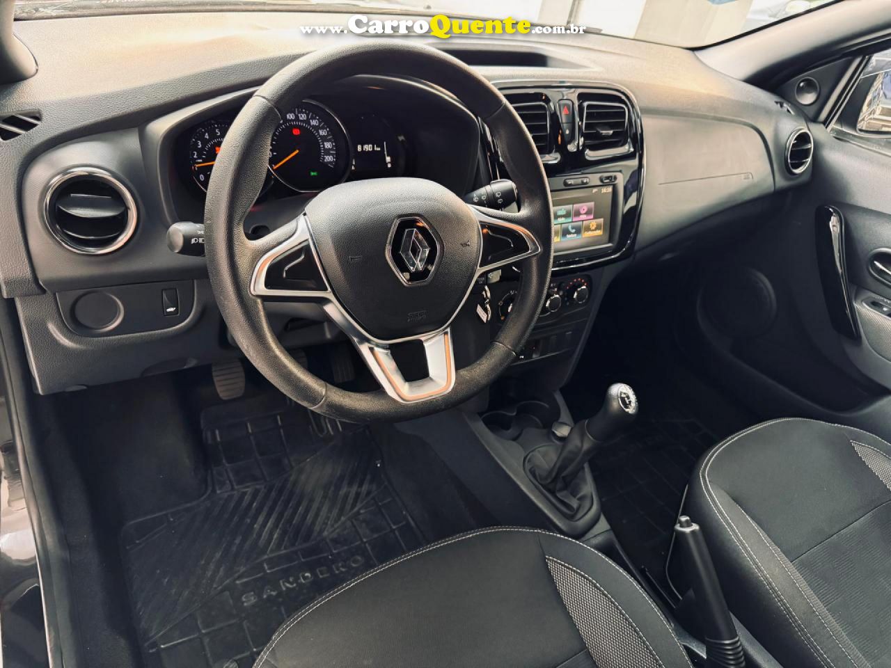 RENAULT   SANDERO ZEN FLEX 1.0 12V 5P MEC.   PRETO 2019 1.0 FLEX - Loja