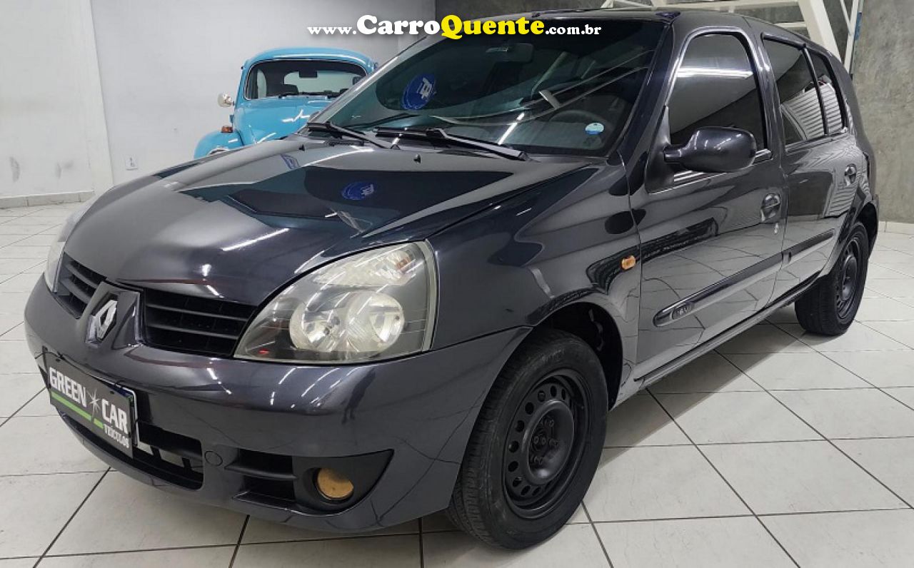 RENAULT   CLIO AUTHENTIQUE HI-FLEX 1.0 16V 5P   CINZA 2006 1.0 FLEX - Loja