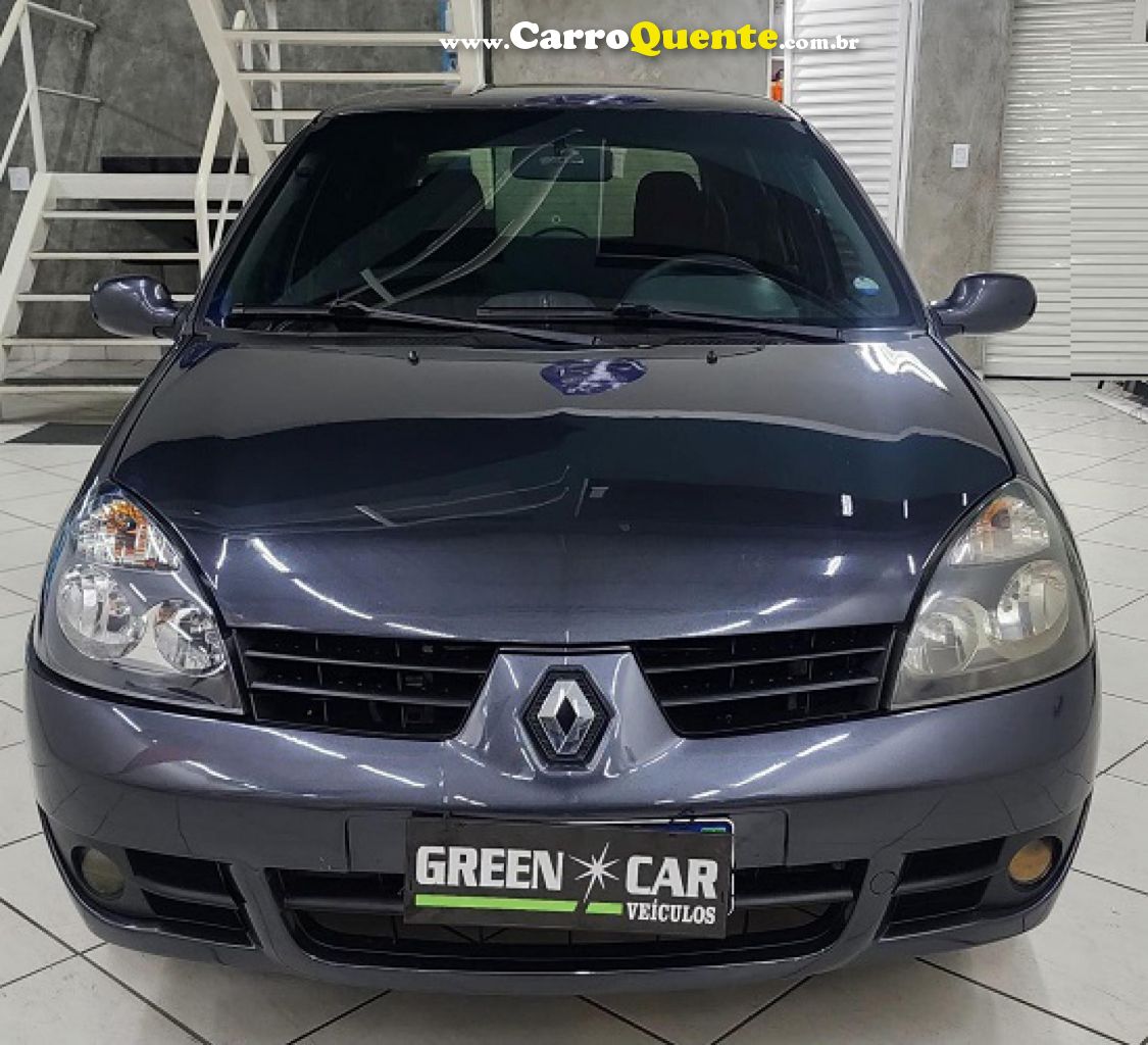 RENAULT   CLIO AUTHENTIQUE HI-FLEX 1.0 16V 5P   CINZA 2006 1.0 FLEX - Loja