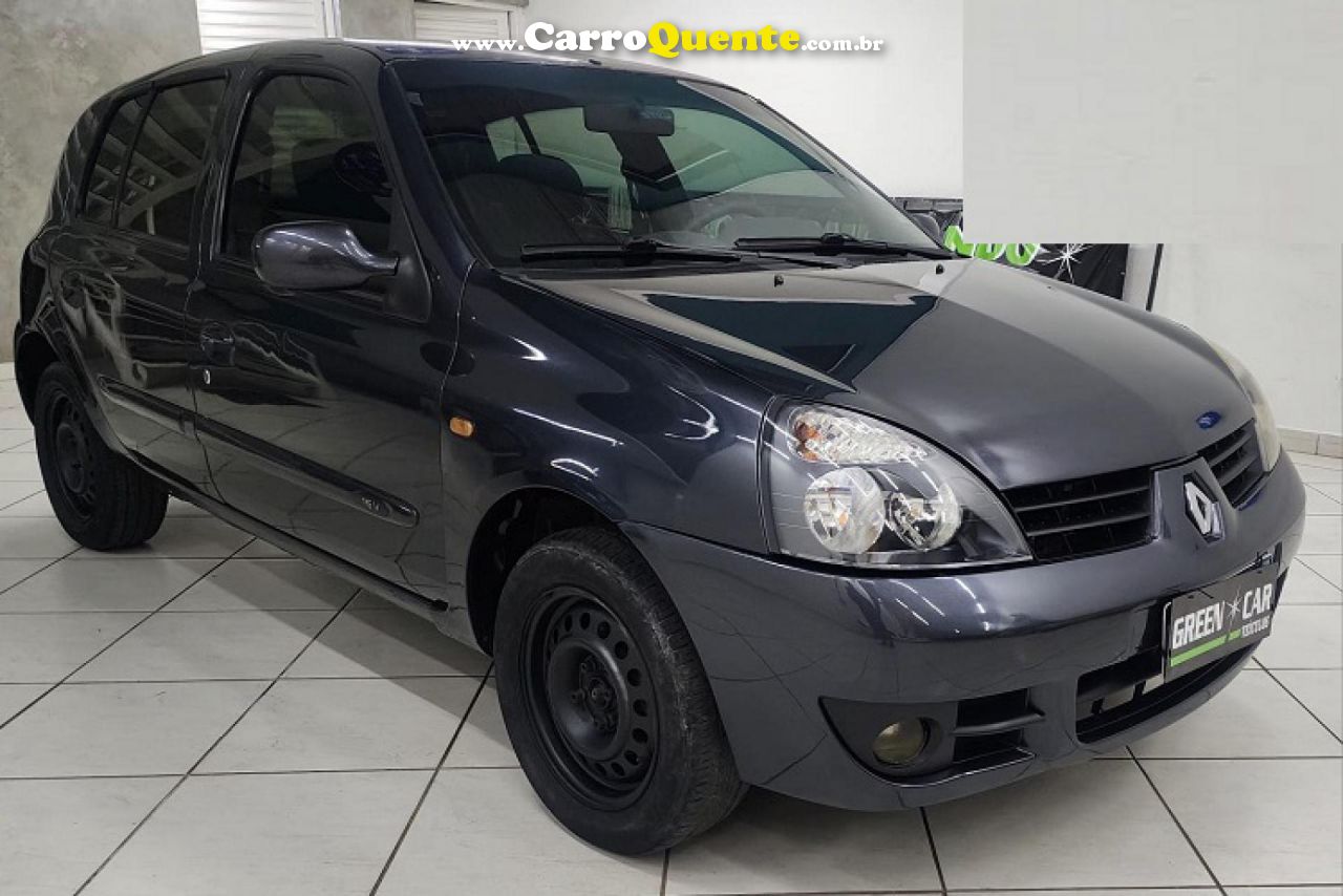 RENAULT   CLIO AUTHENTIQUE HI-FLEX 1.0 16V 5P   CINZA 2006 1.0 FLEX - Loja