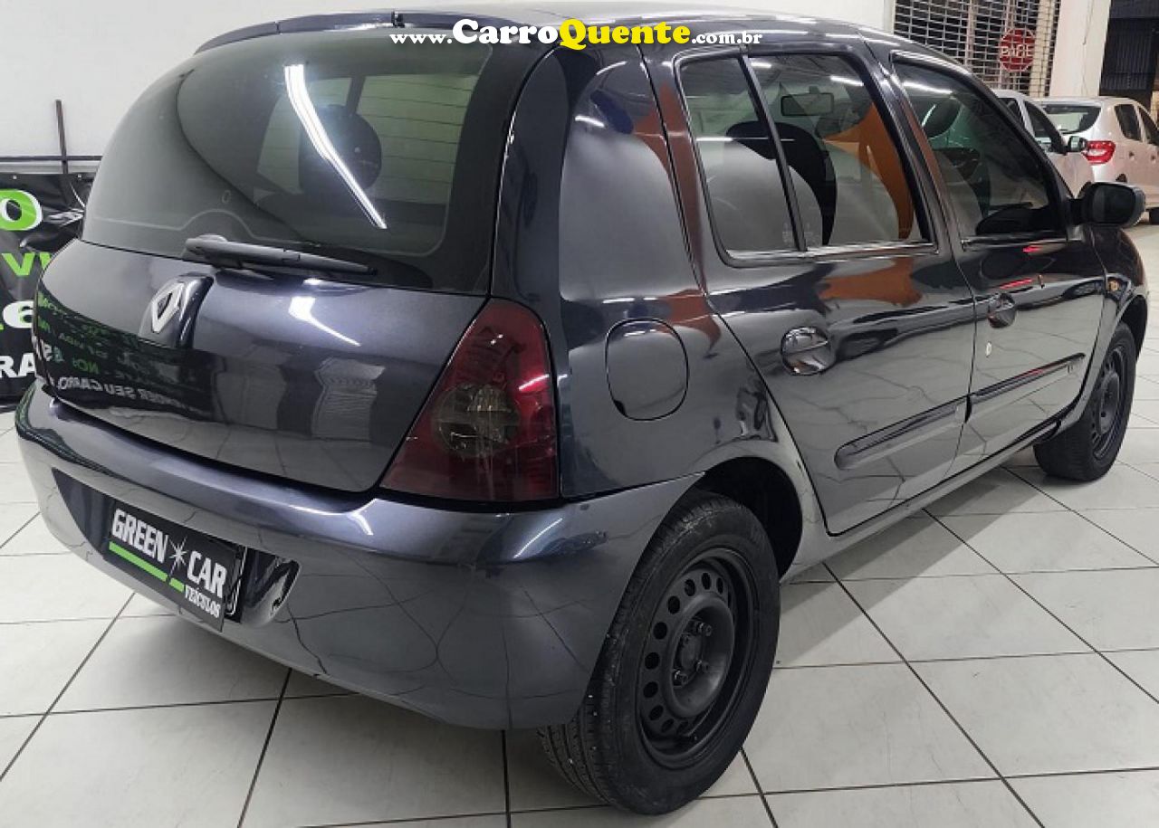 RENAULT   CLIO AUTHENTIQUE HI-FLEX 1.0 16V 5P   CINZA 2006 1.0 FLEX - Loja