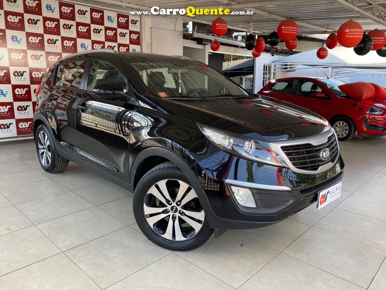 KIA   SPORTAGE LX 2.0 16V 2.0 16V FLEX  AUT.   PRETO 2013 2.0 FLEX - Loja