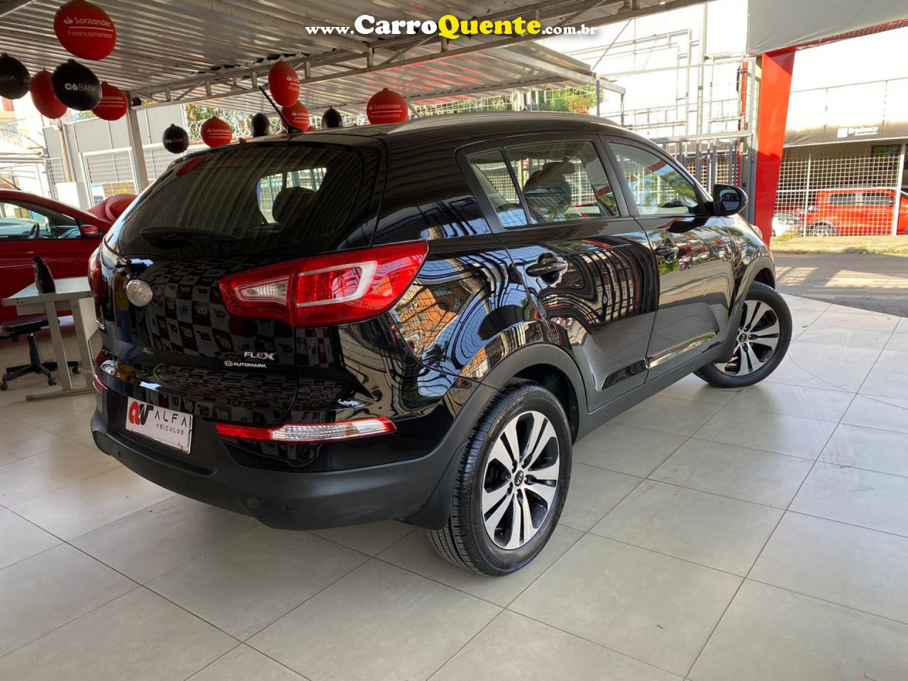 KIA   SPORTAGE LX 2.0 16V 2.0 16V FLEX  AUT.   PRETO 2013 2.0 FLEX - Loja