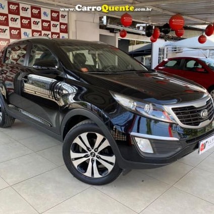 KIA   SPORTAGE LX 2.0 16V 2.0 16V FLEX  AUT.   PRETO 2013 2.0 FLEX