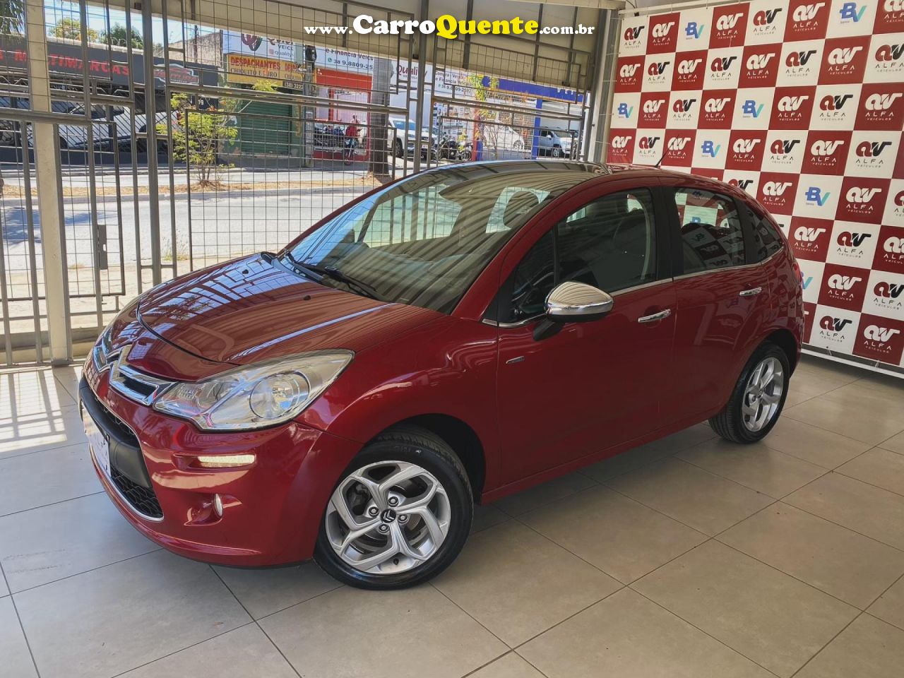 CITROËN   C3 TENDANCE 1.6 VTI FLEX START 16V AUT.   VERMELHO 2014 1.6 FLEX - Loja