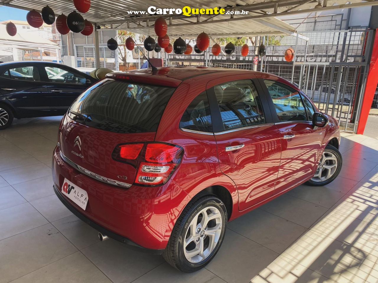 CITROËN   C3 TENDANCE 1.6 VTI FLEX START 16V AUT.   VERMELHO 2014 1.6 FLEX - Loja