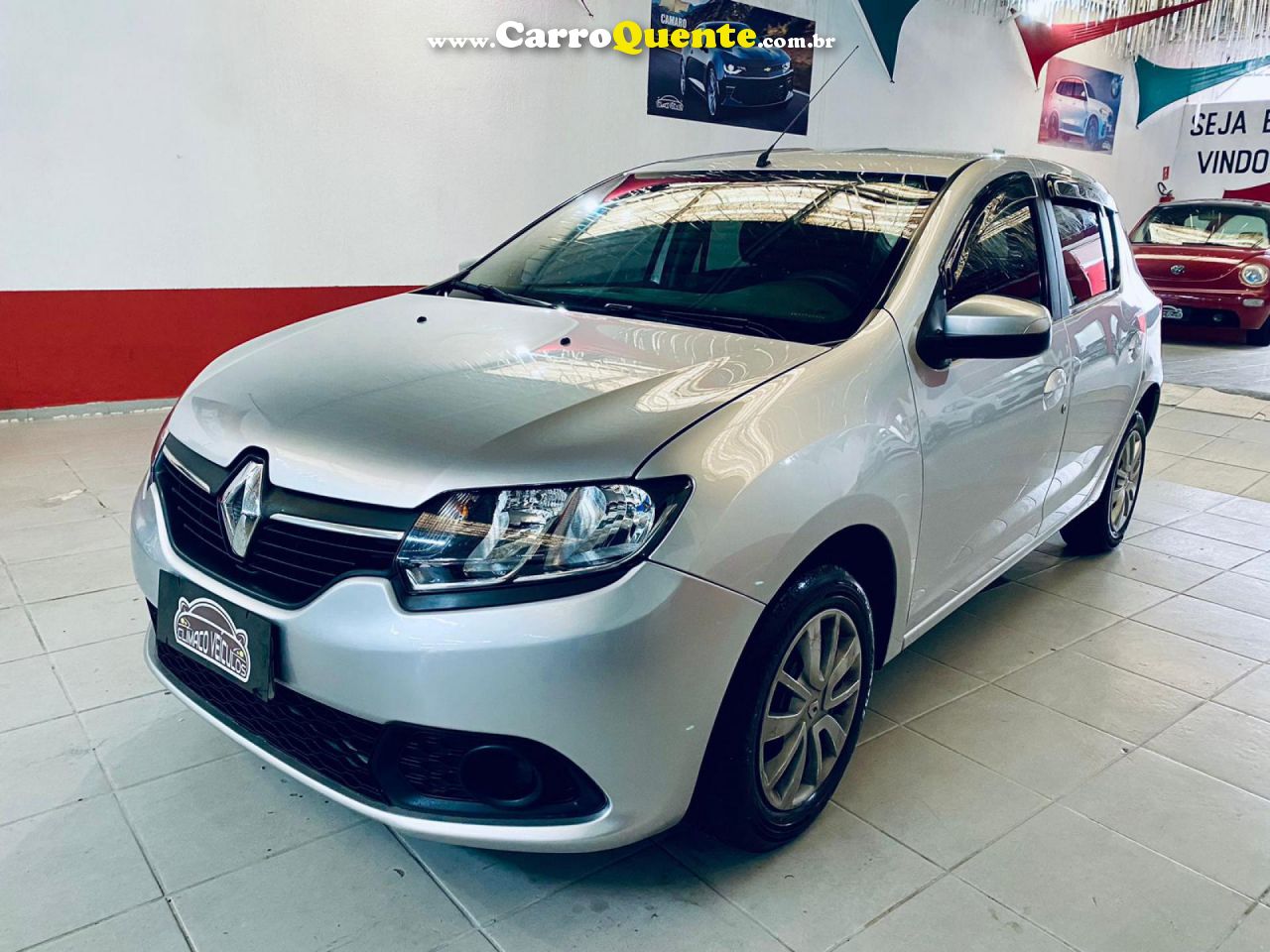 RENAULT   SANDERO EXPRESSION HI-POWER 1.0 16V 5P   PRATA 2017 1.0 FLEX - Loja