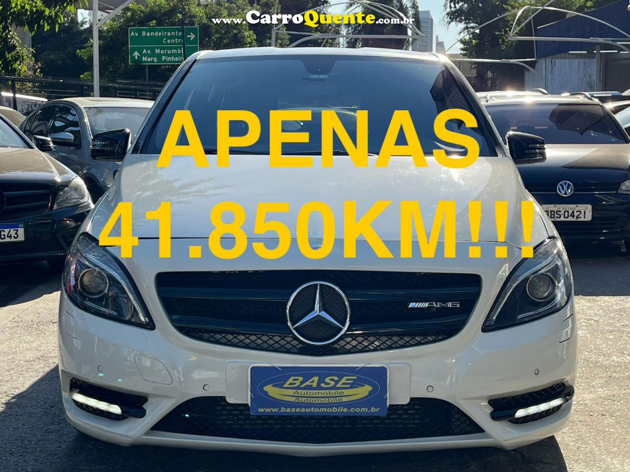 MERCEDES-BENZ   CLASSE B 200 CGI 1.6 TB SPORT 156CV AUT   BRANCO 2013 1.6 GASOLINA - Loja