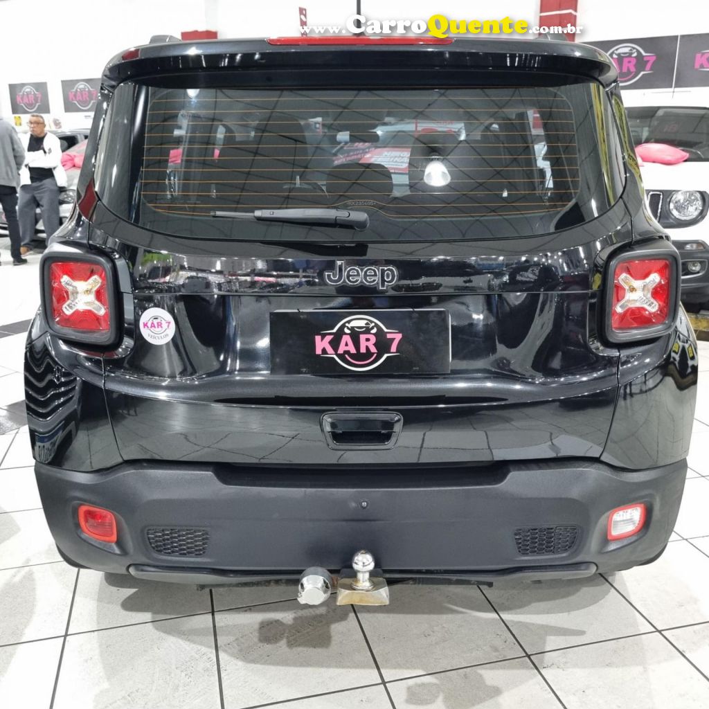 JEEP   RENEGADE1.8 4X2 FLEX 16V AUT.   PRETO 2019 1.8 FLEX - Loja