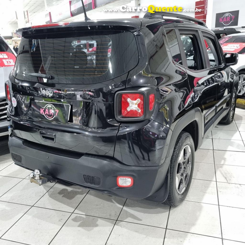 JEEP   RENEGADE1.8 4X2 FLEX 16V AUT.   PRETO 2019 1.8 FLEX - Loja