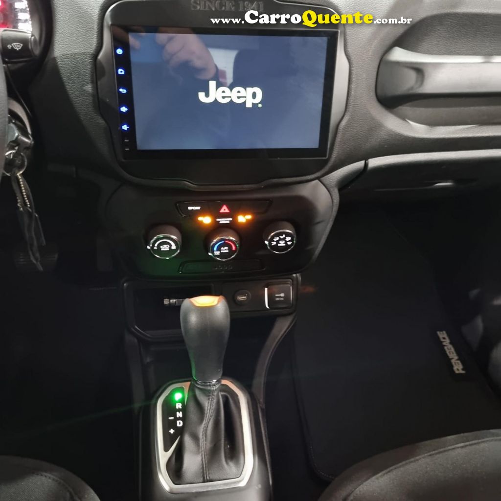 JEEP   RENEGADE1.8 4X2 FLEX 16V AUT.   PRETO 2019 1.8 FLEX - Loja